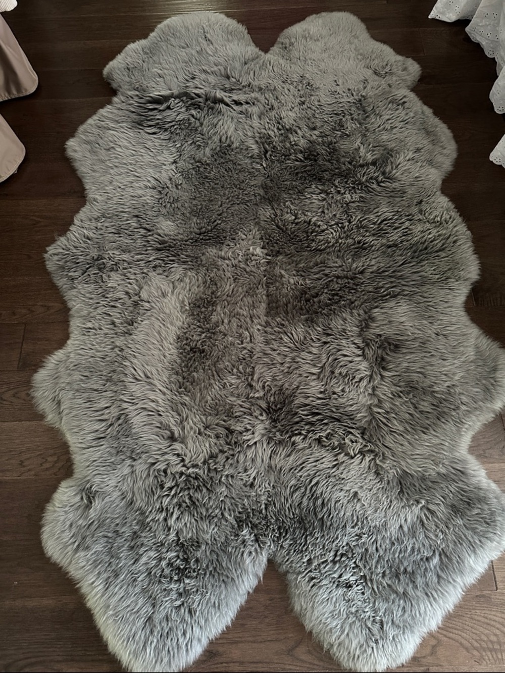 Winward Gray Sheepskin Accent Rug